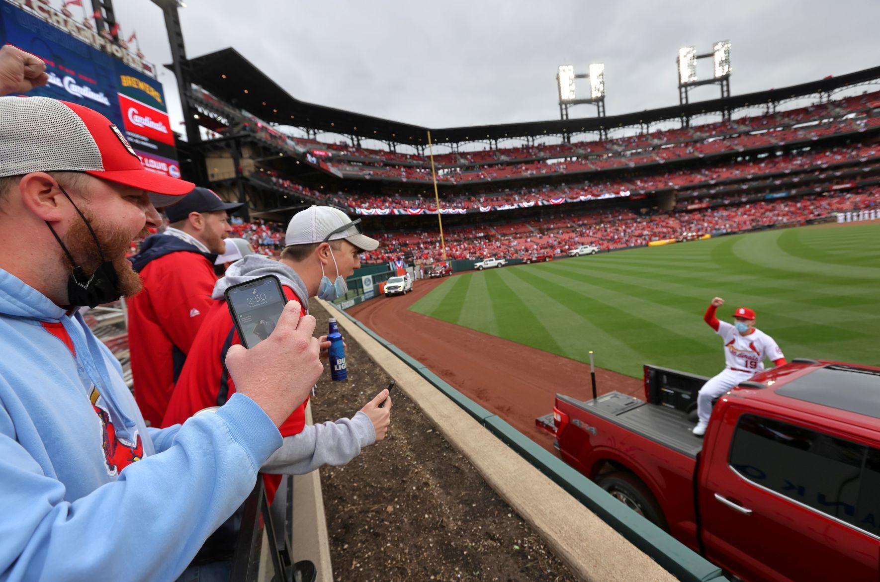 St. Louis Cardinals 2021 home opener at Busch Stadium